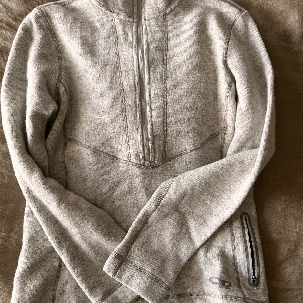 Outdoor Research Gray Quarter-Zip Pullover